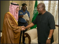 H. E. Abdel Bin Ahmed Al Jubier and President Mahama