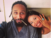 Wanlov the Kubolor with Shokola, his baby mama