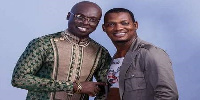 Gospel musician SP Kofi Sarpong with Kwasi Ernest