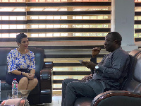 Dr. Ibrahim Mohammed Awal interacting with the Cuban Ambassador