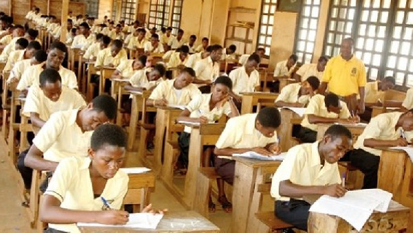 File photo: Students sitting for WASSCE examinations