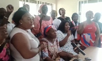 Central Regional Women’s Wing at a press conference declaring their support for Kate Gyamfua