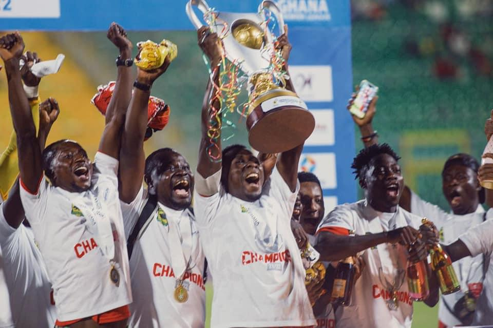 Asante Kotoko won the 2021/2022 Ghana Premier League trophy