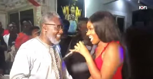 Wendy Shay and Mr Opoku Kwarteng