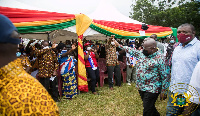 President Akufo Addo in the Ahafo Region