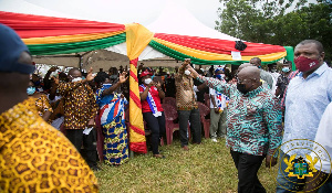 President Akufo Addo In Ahafo Region