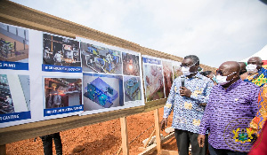 President Nana Addo Dankwa Akufo-Addo at the sod cutting ceremony