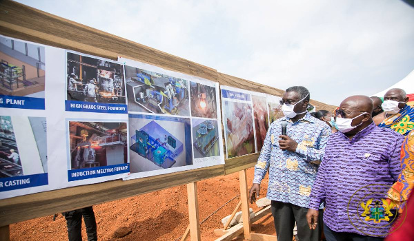 President Nana Addo Dankwa Akufo-Addo at the sod cutting ceremony