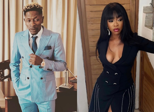 Dancehall artiste, Shatta Wale and Michy. Photo via Instagram