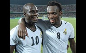 Stephen Appiah and Michael Essien