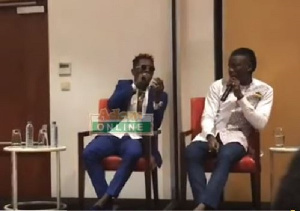 Dance Hall musicians, Stonebwoy (R)and Shatta Wale(L)