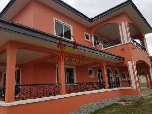 Former President John Dramani  Mahama has built a multi-million  mansion in Bole his hometown