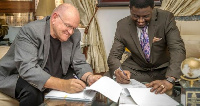 Presiding Bishop Agyin Asare (Right)