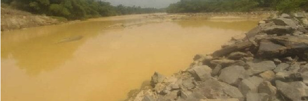 Pra River has been badly affected by galamsey activities