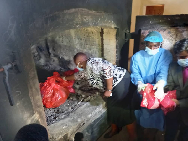 The jabs were incinerated at the Kamuzu Central Hospital in Lilongwe