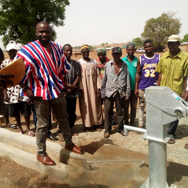 Mr. Gumah donated the borehole to members of Talensi Constituency