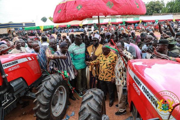 President of Ghana, Nana Addo Dankwa Akufo-Addo cut the ribbon on the equipment