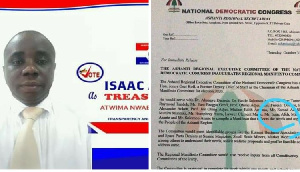 Isaac Afreh has been identified as the mole planted in the NDC by the Ashanti Regional NPP Chairman