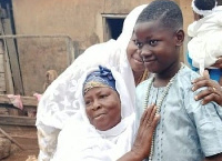 Sahadatu Adams in a heartwarming pose with her late son, Ishmael