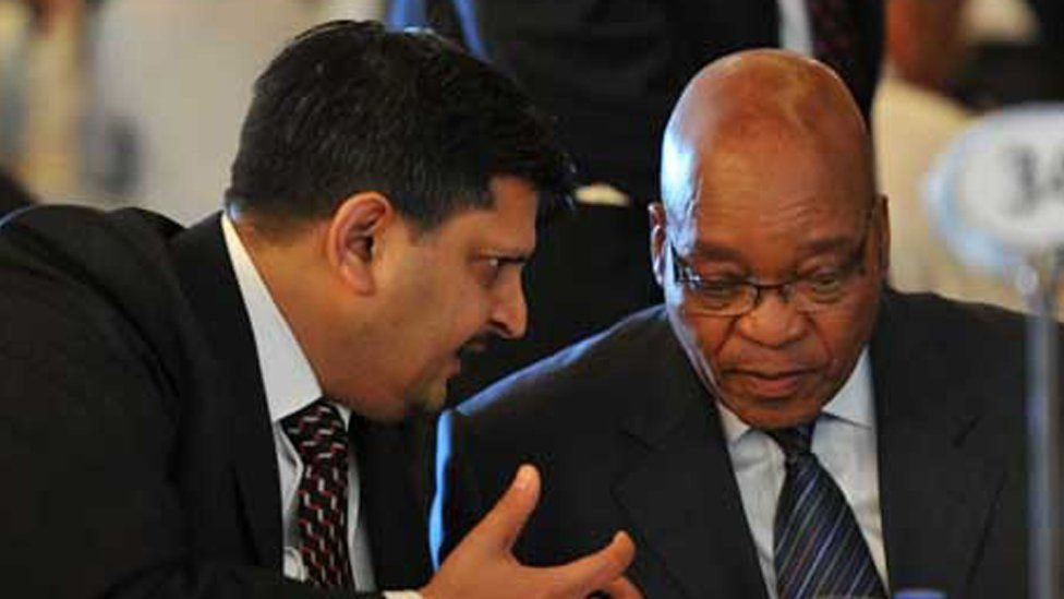 Hoton Atul Gupta da Jacob Zuma tsohon shugaban Afrika ta kudu