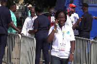 Some security personnel at the event grounds