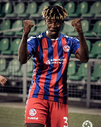 Edmund Addo  in action for Sheriff Tiraspol