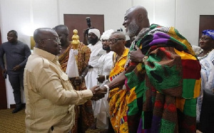 President Nana Addo Dankwa Akufo-Addo and Nii Okwei Dowuona IV