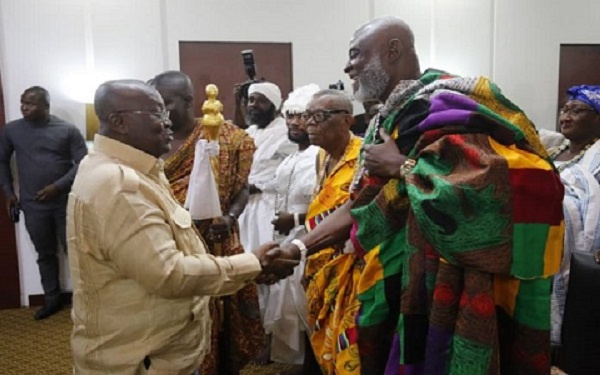 President Nana Addo Dankwa Akufo-Addo and Nii Okwei Dowuona IV