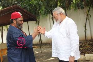 Pete Edochie and Ex Prez. Rawlings