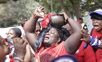 Some mourners at the late J B Dankwah's funeral