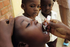 A child receiving polio vaccine | File Photo