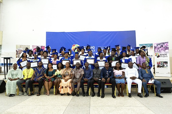 The women who benefited from the entrepreneurship training organised by Thinking Minds Ghana