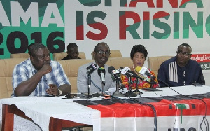 Asiedu Nketia, General Secretary of NDC, Koku Anyidoho, Samuel Ofosu Ampofo and Anita Desoso