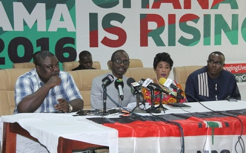 Asiedu Nketia, General Secretary of NDC, Koku Anyidoho, Samuel Ofosu Ampofo and Anita Desoso