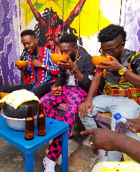 British-Ghanaian producer, Juls with Bisa Kdei, Adekunle Gold at Jamestown