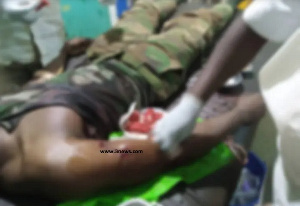 The soldiers are said to be severely injured