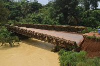 Enchi-Elubo bridge collapsed