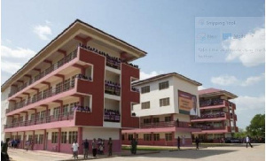 A photo of school buildings