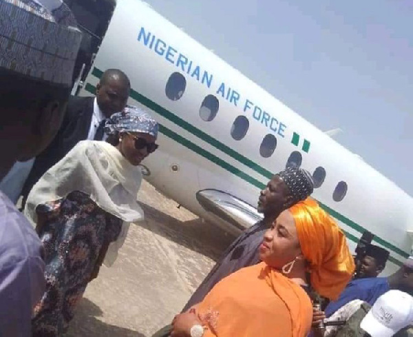 Hanan Buhari used the jet when she was invited to a durbar last week by Rilwanu Adamu