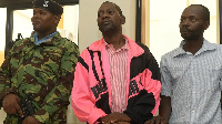 Self-proclaimed pastor Paul Nthenge Mackenzie (centre)