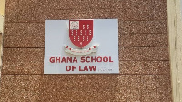 Signage at the Ghana School of Law