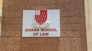 Signage at the Ghana School of Law