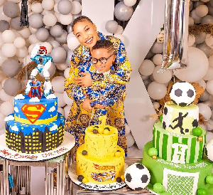 Nigerian Actress, Tonto Dikeh And Her Son King Andre