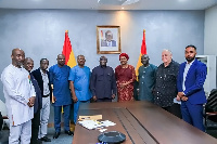 Members of the GNCCI delegation with Vice President, Dr Bawumia