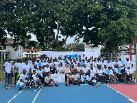 Instructors and participants in a group photo after the event