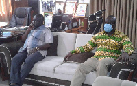 Minister for Transport, Kweku Ofori Asiamah with Dr. Hafiz Bin Salih