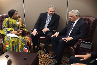 Foreign affairs ministers of Ghana and the Dominican Republic