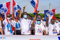 Dr Yaw Osei Adutwum leads NPP health walk in Bosomtwi