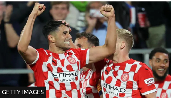 Girona’s Juanpe became the second oldest Spanish player to score on his Champions League debut