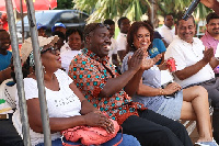 Dr Ogyaadu with some dignitaries